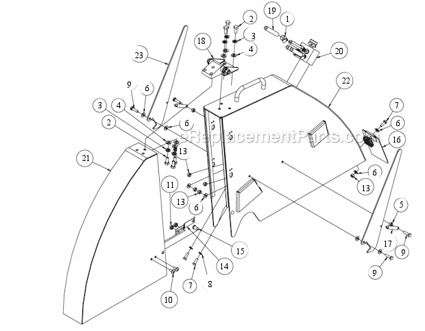Page AA Diagram and Parts List for MK-4036HY  MK Diamond Concrete Saw